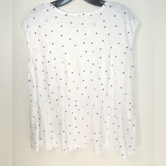 Style & Co Women's Heart Dot print Tiered Tank Top Size Medium NWOT - Picture 4 of 11